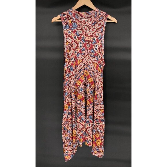 Maeve Dresses & Skirts - Maeve Anthropologie Sleeveless Multicolor Long Dress Womens L Boho Asymmetrical
